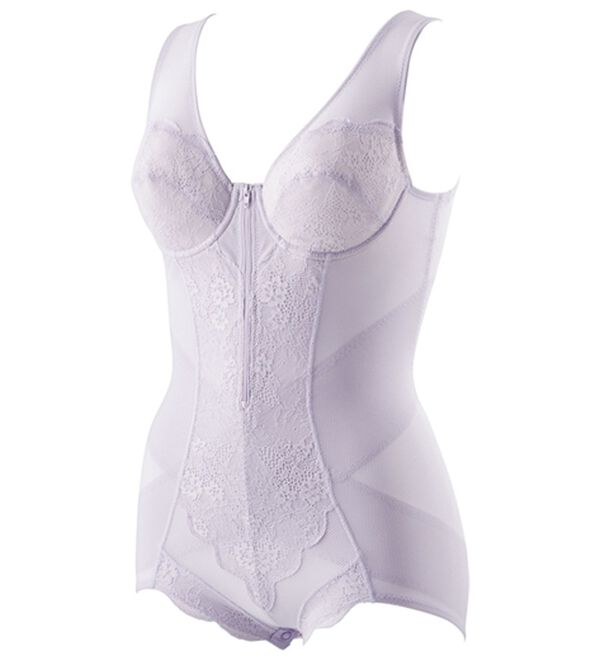 「【２色組】即効着やせメッシュボディスーツ（ボディスーツ・シェイパー）」｜詳細画像