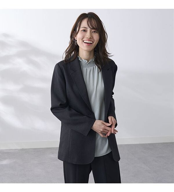 BELLUNA（ベルーナ）の「＜楽スタフィット＞テーラードジャケット（テーラードジャケット）」｜詳細画像