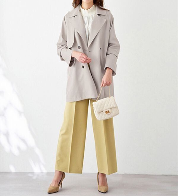 BELLUNA（ベルーナ）の「花粉対策！ライナー付ミドル丈トレンチコート（ハーフコート）」｜詳細画像