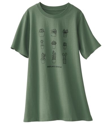 BELLUNA（ベルーナ）の「ひんやリッチコットン大人のおしゃれプリントチュニック（チュニック）」