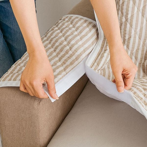 「綿サッカー織センターソファカバ―（ソファーカバー）」｜詳細画像