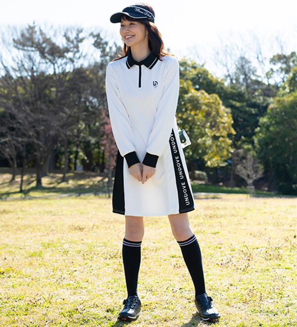 BELLUNA（ベルーナ）の「【三枝こころコラボ】衿付配色切替プリーツワンピース（その他ワンピース）」｜詳細画像