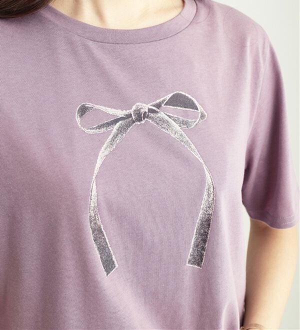 alotta（アロッタ）の「大人かわいいプリント綿混Ｔシャツ（Tシャツ）」｜詳細画像