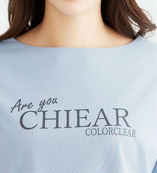 BELLUNA（ベルーナ）の「汗ジミ対策！袖タック使いロゴプルオーバー（カットソー）」｜詳細画像