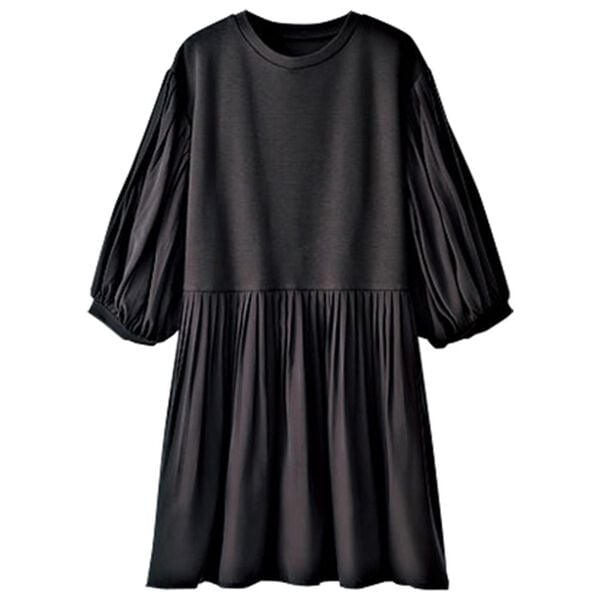 BELLUNA（ベルーナ）の「異素材使いフレアーデザインチュニック（チュニック）」｜詳細画像