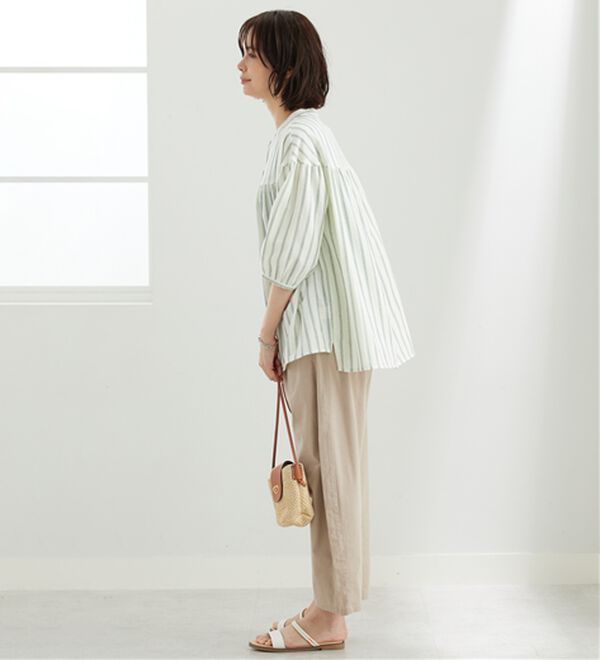 BELLUNA（ベルーナ）の「ダブルガーゼ素材切替デザインブラウス（ブラウス）」｜詳細画像