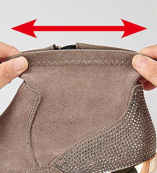 BELLUNA（ベルーナ）の「４Ｅ厚底ビジュー使いストレッチブーツ（ブーツ）」｜詳細画像