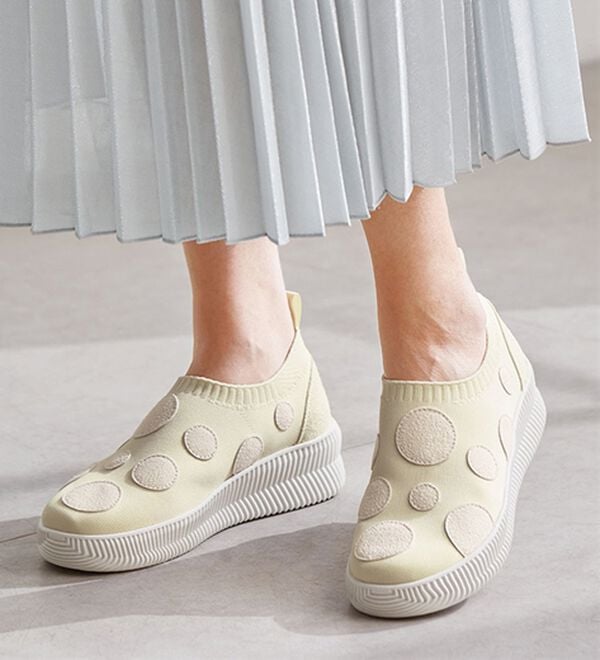 ルフラン（ルフラン）の「＜ゴムゴム＞厚底軽量ニットスニーカー（スニーカー）」｜詳細画像