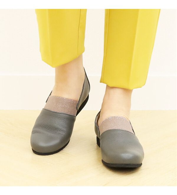 BELLUNA（ベルーナ）の「４Ｅイタリアンレザースリッポンシューズ（スリッポン）」｜詳細画像