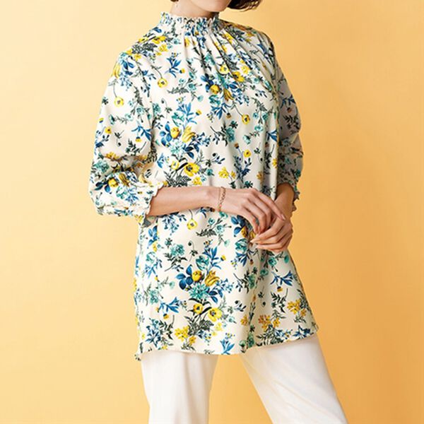 BELLUNA（ベルーナ）の「＜トランスファーテックス＞プリントブラウス（ブラウス）」｜詳細画像