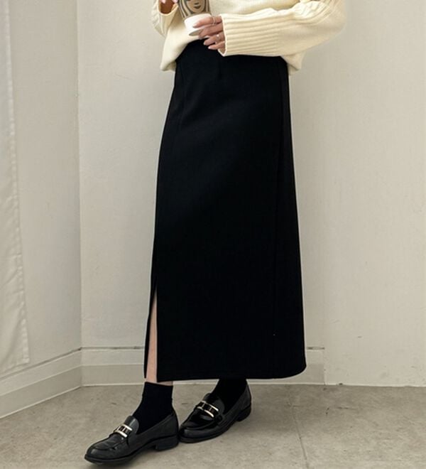 GeeRA（ジーラ）の「楽ちん！滑らか美ラインダンボールナロースカート（ロングスカート）」｜詳細画像