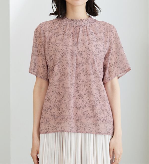 BELLUNA（ベルーナ）の「〈日比谷花壇〉フリル衿シフォンブラウス（ブラウス）」｜詳細画像