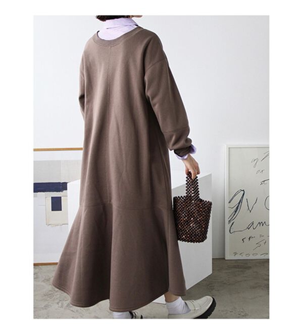 GeeRA（ジーラ）の「前後２ＷＡＹマーメイド裏起毛ワンピース（カットソーワンピース）」｜詳細画像