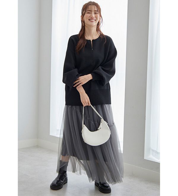 ハーフジップニットプルオーバー - ベルーナ【公式】