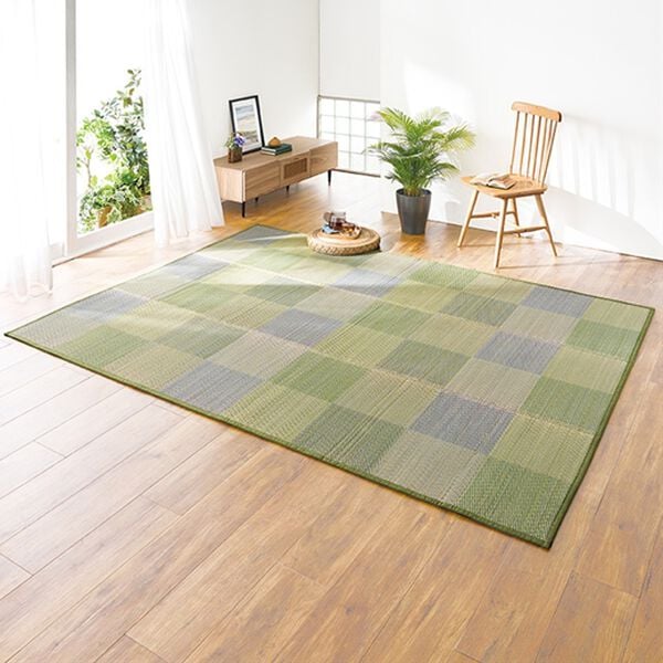 「お手入れカンタン防ダニはっ水い草ラグ（い草ラグ）」｜詳細画像