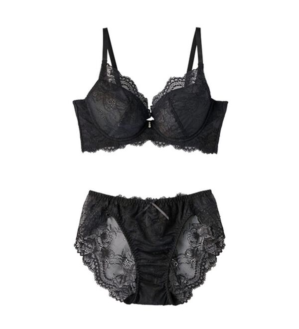 YU'NOW（ユナウ）の「上向きバストの美谷間ブラ＆ショーツ（ブラジャー＆ショーツセット）」｜詳細画像