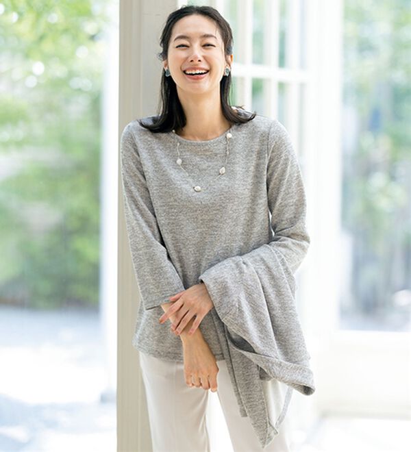 ルフラン（ルフラン）の「軽やかな着心地！メランジ調アンサンブル（アンサンブル）」｜詳細画像