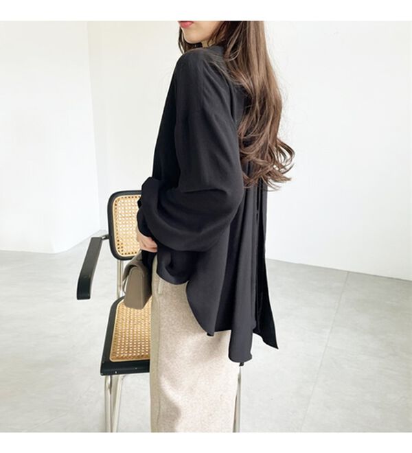 GeeRA（ジーラ）の「前後２ｗａｙボウタイブラウス（ブラウス）」｜詳細画像