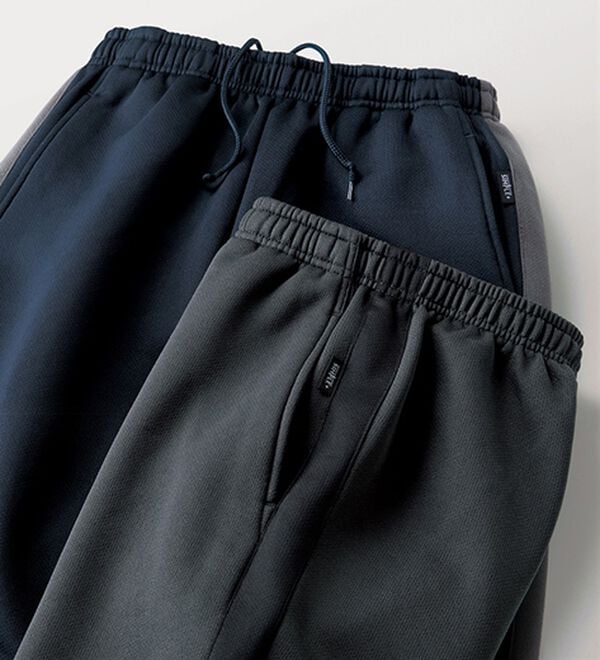 「＜シンプル＆プラス＞裏起毛暖かラインパンツ（メンズフルレングスパンツ）」｜詳細画像