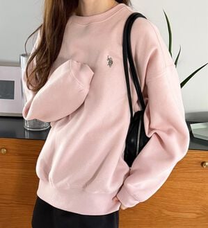 GeeRA（ジーラ）の「【U.S. POLO ASSN.】表ピーチ裏起毛スウェット（トレーナー・スウェット）」｜ライトピンク