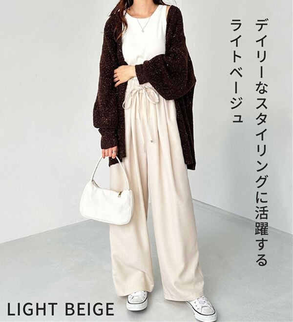 GeeRA（ジーラ）の「【体型カバー】上品なのにラクちんワイドパンツ（フルレングスパンツ）」｜詳細画像