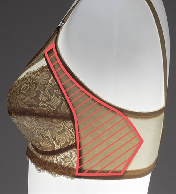 LAVIENNE（ラヴィエンヌ）の「【４色組】新・しっかりサポートフルカップブラ（ブラジャー）」｜詳細画像