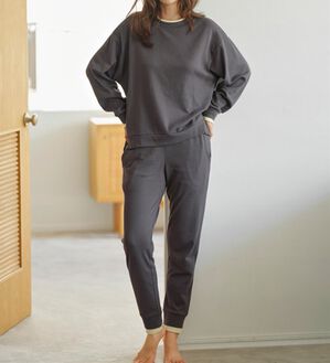 YU'NOW（ユナウ）の「レイヤード風プルオーバーセット（パジャマ・ルームウェア）」｜詳細画像