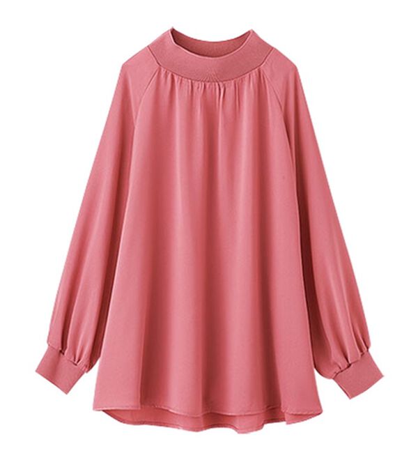 BELLUNA（ベルーナ）の「リブ切替ドレープデザインブラウス（ブラウス）」｜詳細画像