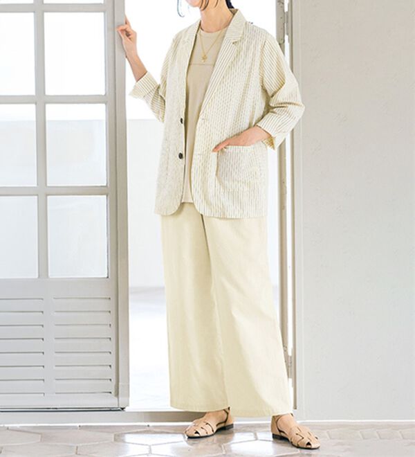 ルフラン（ルフラン）の「＜ｆｕ－ｕ＞綿１００％　裏さらっとズボン（フルレングスパンツ）」｜詳細画像