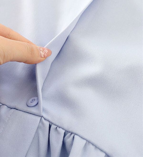 Pierrot（ピエロ）の「【選べる丈】フロントボタンヘムギャザースカート（ロングスカート）」｜詳細画像