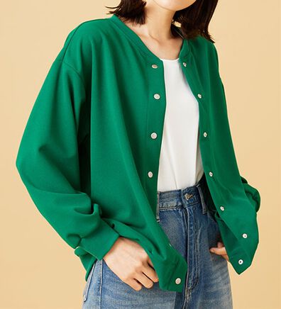 BELLUNA（ベルーナ）の「ストレッチジョーゼット素材カーディガン（その他カーディガン）」