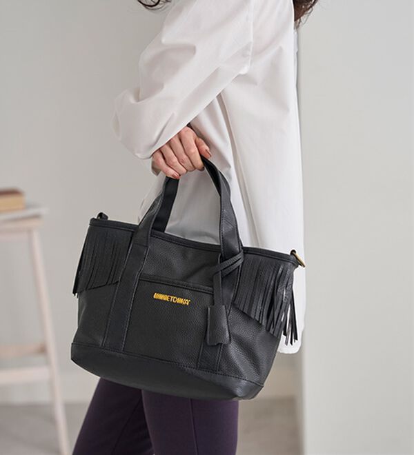 BELLUNA（ベルーナ）の「＜ミネトンカ＞フリンジ２ＷＡＹ手提げ（ハンドバッグ）」｜詳細画像