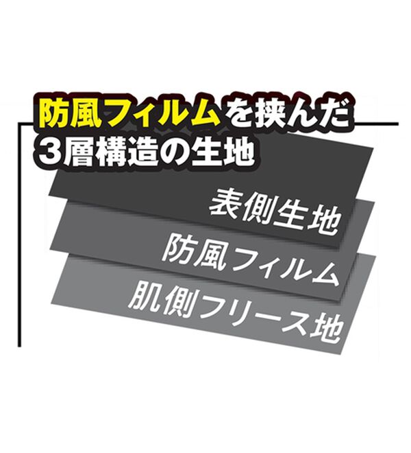 「＜プレイボーイ＞防風裏フリースストレッチジャケット（メンズジャケット）」｜詳細画像