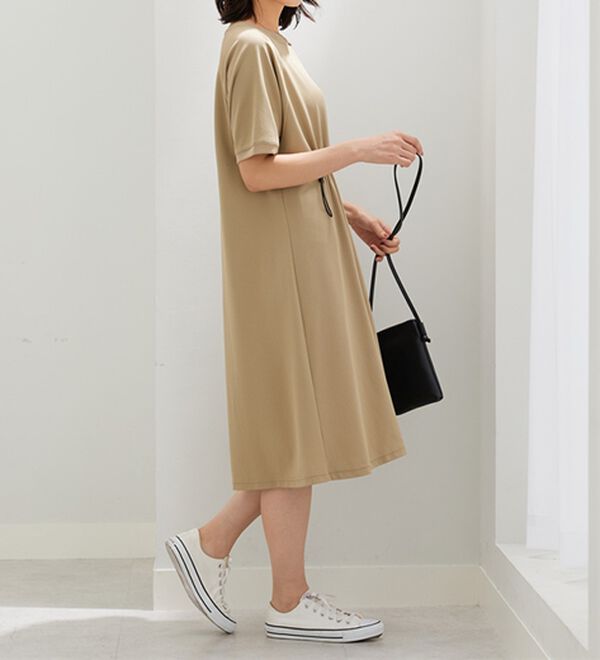 BELLUNA（ベルーナ）の「〈Ｓ／Ｆ〉メッシュ素材ゆったりワンピース（その他ワンピース）」｜詳細画像