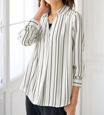 BELLUNA（ベルーナ）の「ジョーゼットスキッパーシャツチュニック（シャツ）」