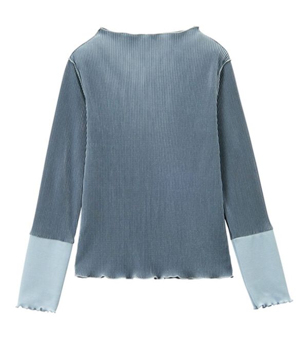 GeeRA（ジーラ）の「異素材ドッキング配色メロープルオーバー（カットソー）」｜詳細画像