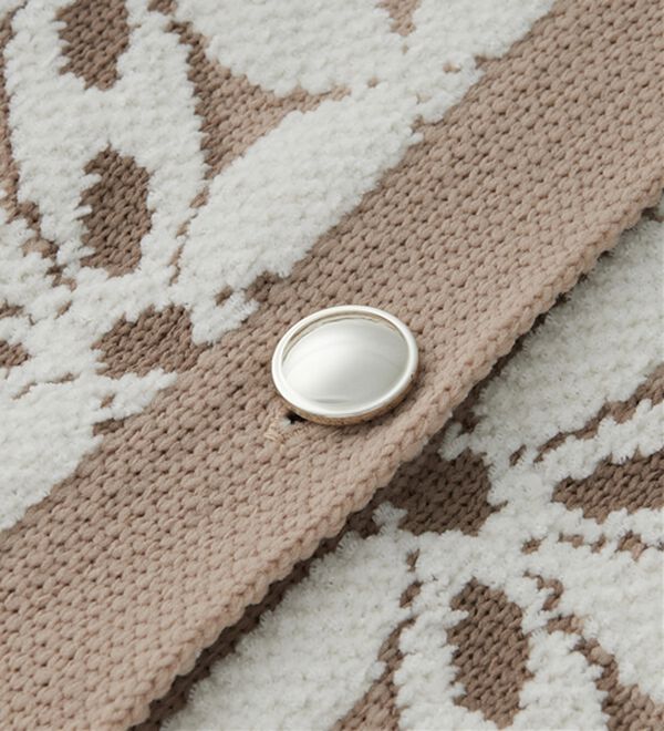 RANAN（ラナン）の「花柄モールジャカードカーデ（ニットカーディガン）」｜詳細画像