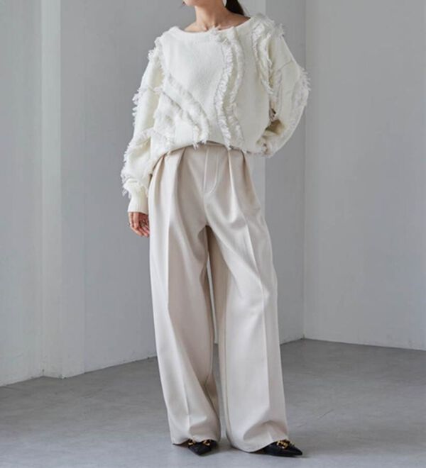 RANAN（ラナン）の「ニュアンスフリンジニット（ニット・セーター）」｜詳細画像