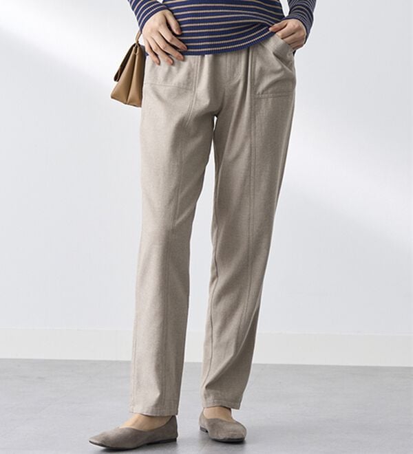 BELLUNA（ベルーナ）の「綿１００％やわらかゆるパンツ（フルレングスパンツ）」｜詳細画像