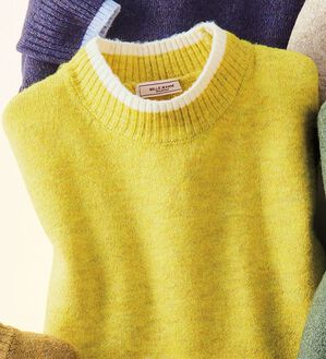 ルフラン（ルフラン）の「肌心地やわらか＊カラフルニット（ニット・セーター）」｜カラシ