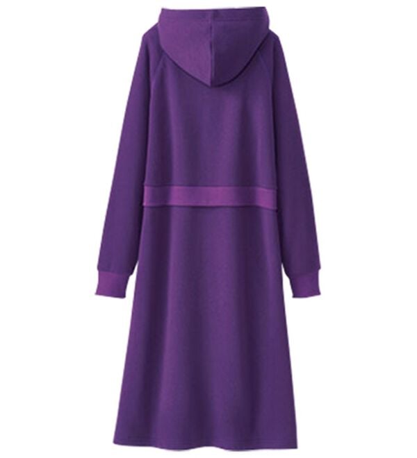 BELLUNA（ベルーナ）の「リブ使いパーカーワンピース（カットソーワンピース）」｜詳細画像