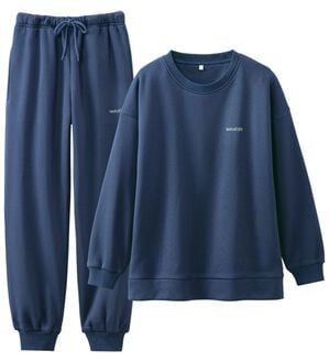 LAVIENNE（ラヴィエンヌ）の「＜着て寝るだけ！＞裏シャギーリカバリーウェア（パジャマ・ルームウェア）」｜ネイビー