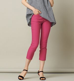 RANAN（ラナン）の「【4つの機能付】美脚クロップドパンツ（クロップドパンツ）」｜ラズベリー