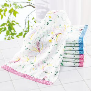「今治タオルブランドセット「ボンジュール」＜綿１００％＞＜フェイスタオル８枚組＞（タオル）」｜詳細画像