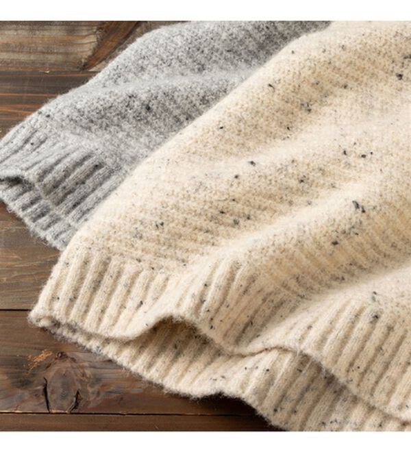 Viola e Viola（ヴィオラ エ ヴィオラ）の「もっちりネップ柄ニットの衿付きトップス（ニット・セーター）」｜詳細画像