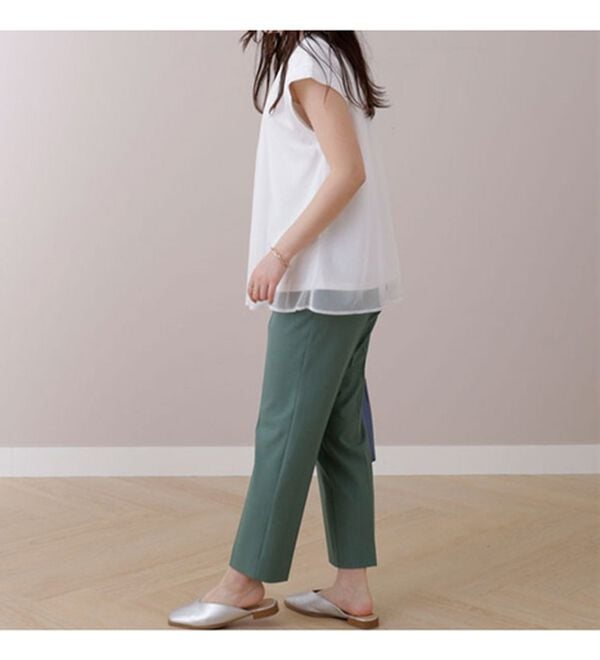 BELLUNA（ベルーナ）の「リブ使いチュール重ねブラウス（ブラウス）」｜詳細画像