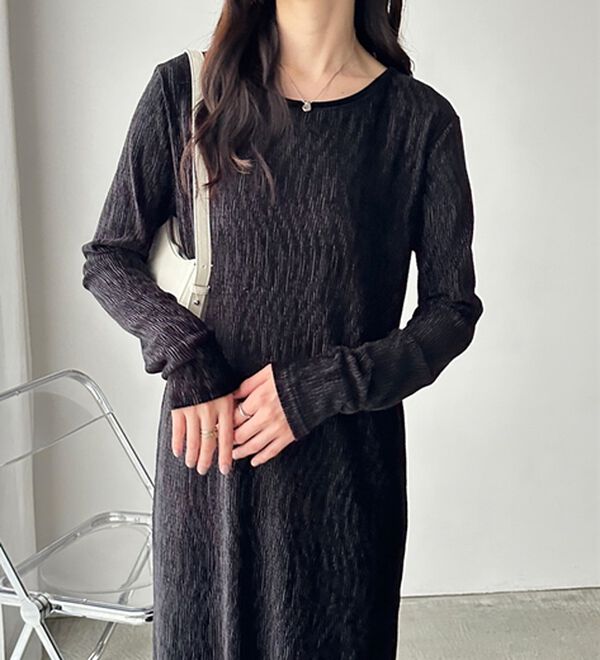 GeeRA（ジーラ）の「ベロアプリーツロングワンピース（その他ワンピース）」｜詳細画像