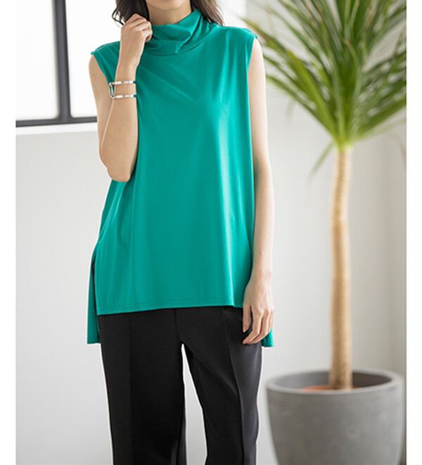 RANAN（ラナン）の「スリーブレスハイネックプルオーバー（カットソー）」｜詳細画像