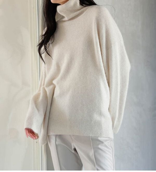 RANAN（ラナン）の「フォックス入りタートルネックニットプルオーバー（ニット・セーター）」｜詳細画像