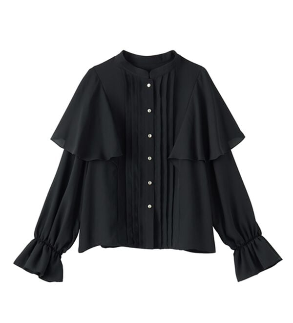 RANAN（ラナン）の「ピンタックフレアー長袖ブラウス（ブラウス）」｜詳細画像